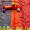 woven patola Soft silk saree dvz0001904