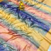 Yellow Soft Silk Rainbow Patola Digital Print Saree